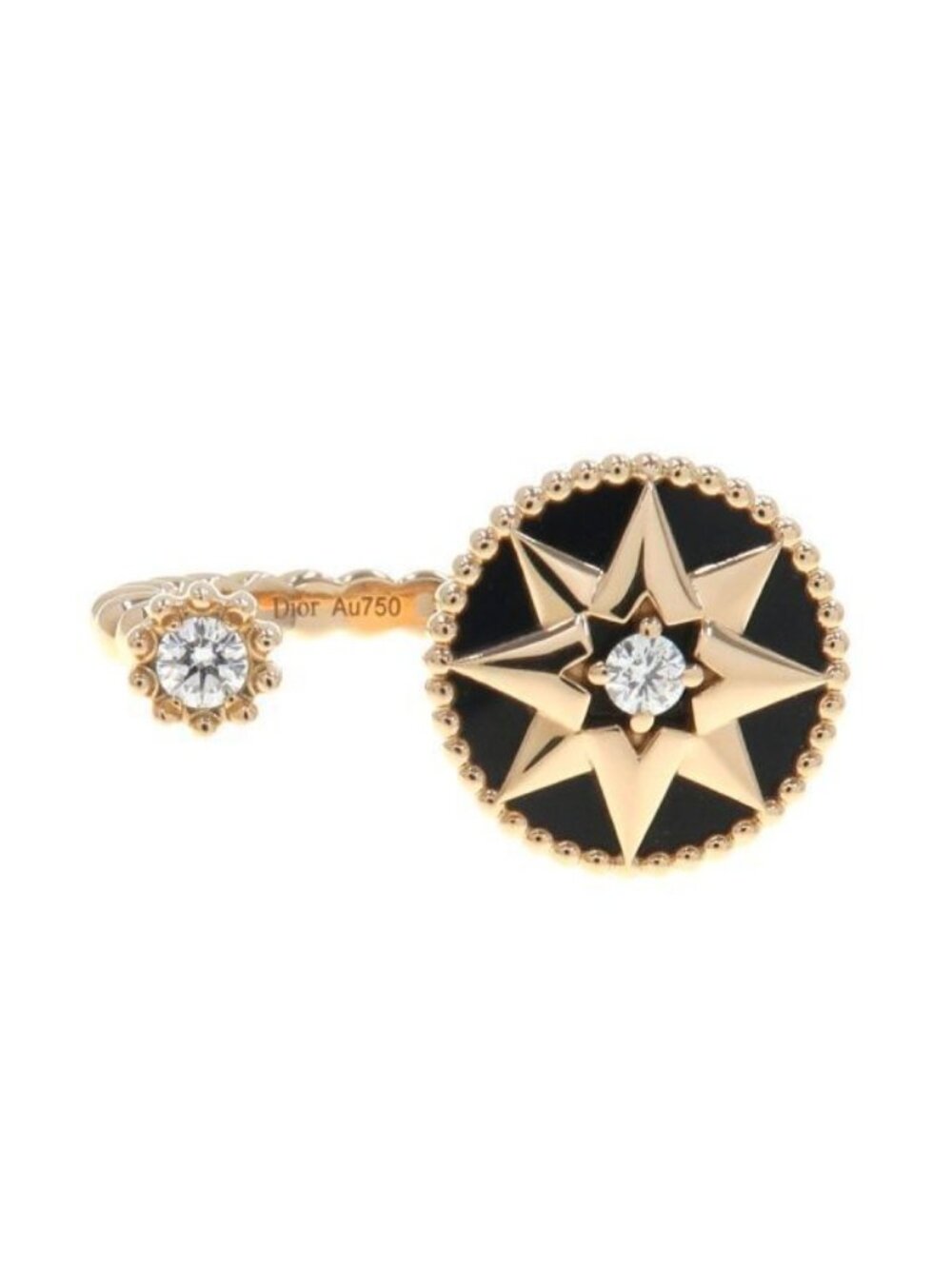 Dior Rose Des Vents Ring Onyx